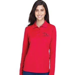 Ladies' Pinnacle Performance Long-Sleeve Piqué Polo (78192)