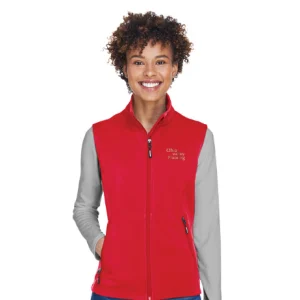 CORE365 Ladies' Cruise Two-Layer Fleece Bonded Soft Shell Vest (CE701W)