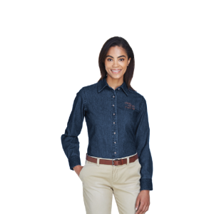 Harriton Ladies' Long-Sleeve Denim Shirt (M550W)